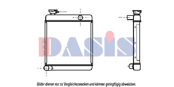 AKS DASIS Jäähdytin,moottorin jäähdytys 020018N